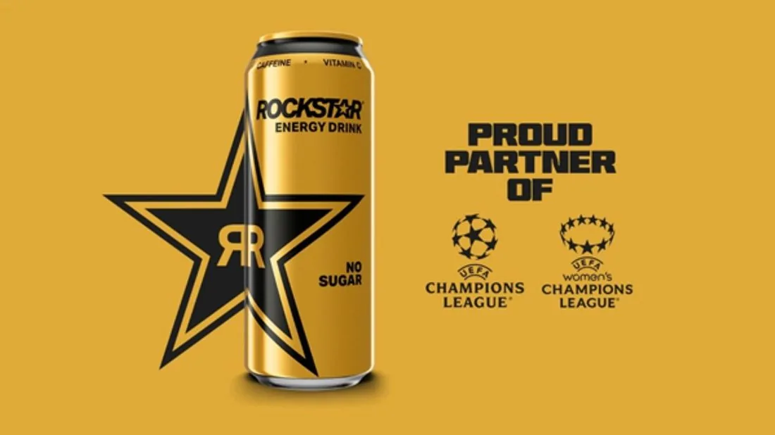 Rockstar Energy No Sugar can: proud partner of the UEFA Champions League and UEFA Women's Champions League